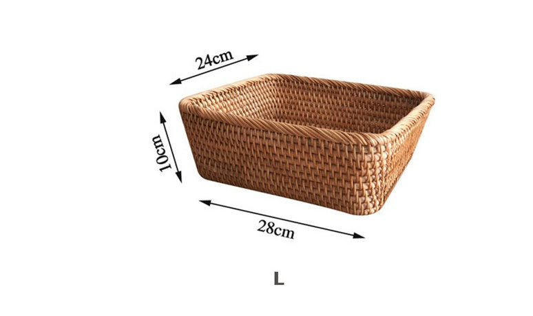 Snack Tray Fruit  Storage Basket Retro Living Room