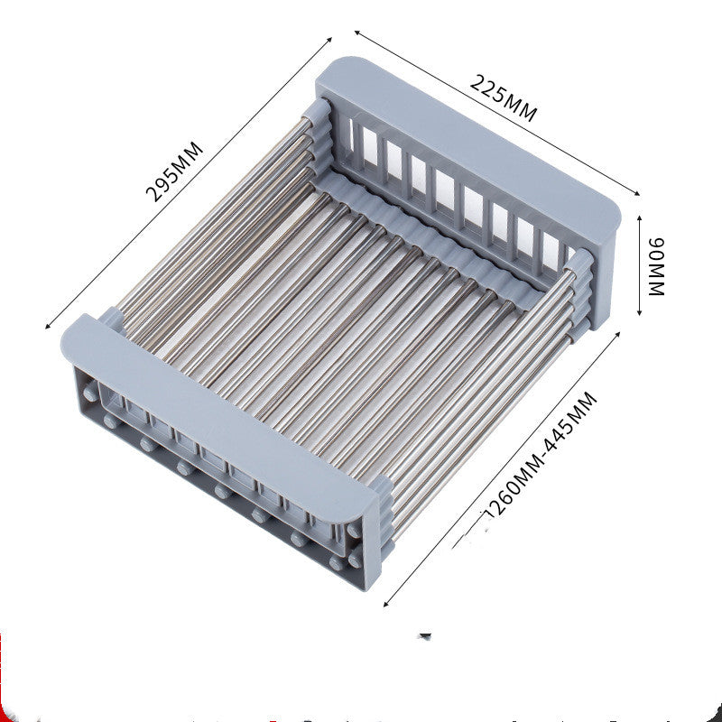 Kitchen Sink Retractable Drain Basket