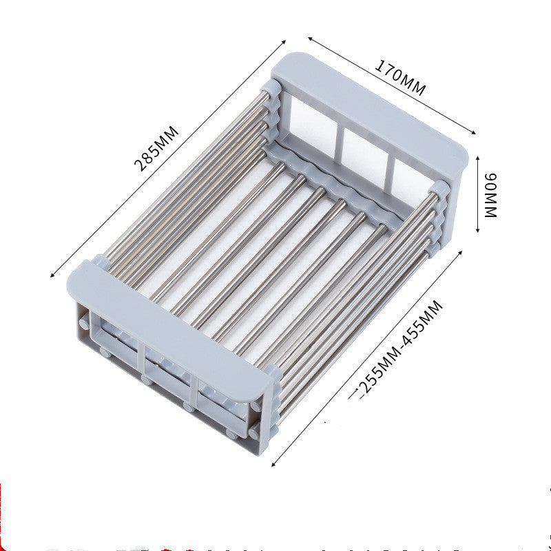 Kitchen Sink Retractable Drain Basket