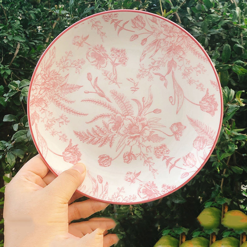 Fruit breakfast ceramic plate