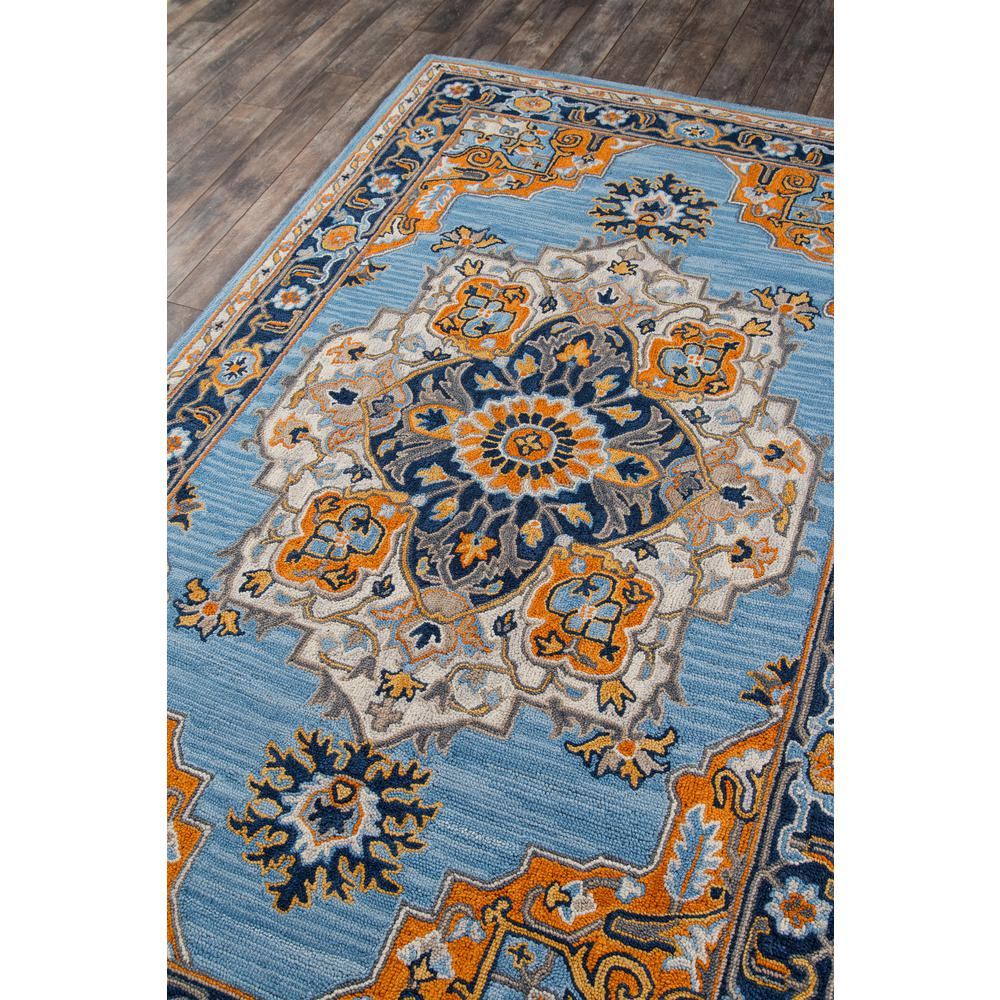 Traditional Runner Area Rug, Blue, 2'3" X 7'10" Runner