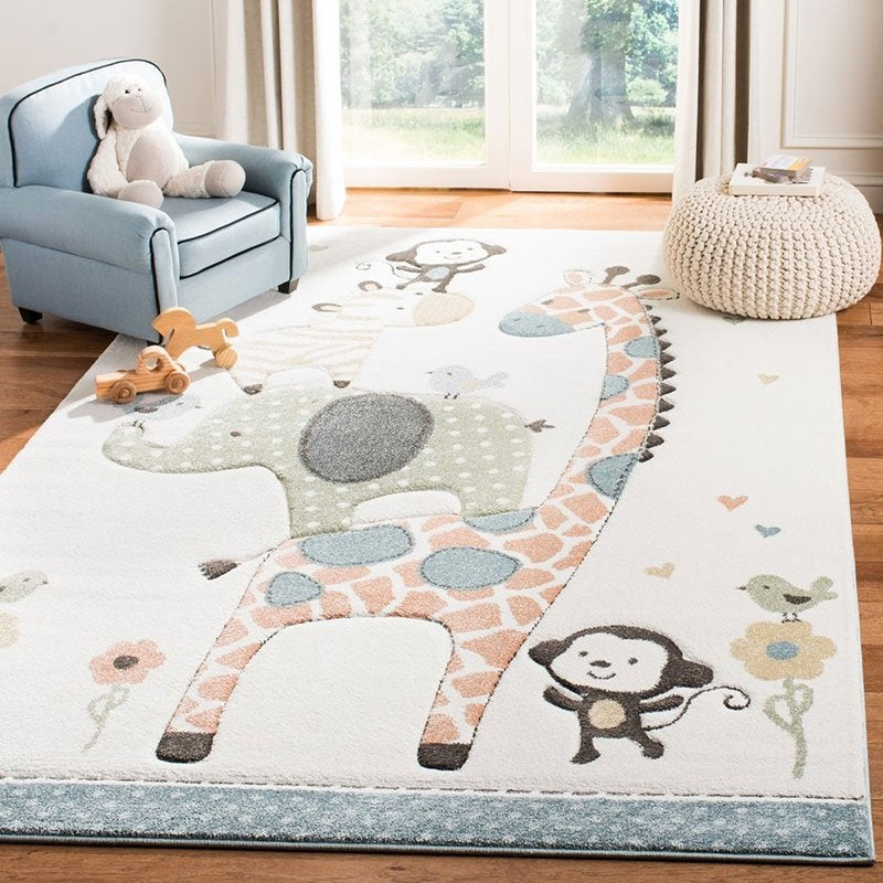 Safari nursery rug - Animal kids rugs