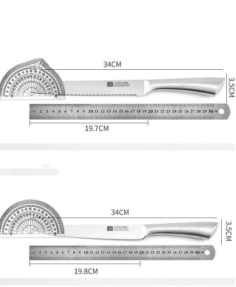 Stainless Steel Kitchen Knife Set Modern Minimalist