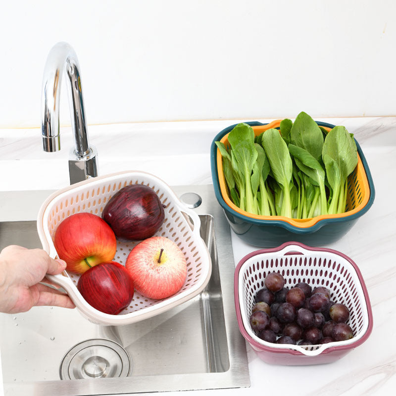 Household Kitchen Multifunctional Plastic Drain Basket