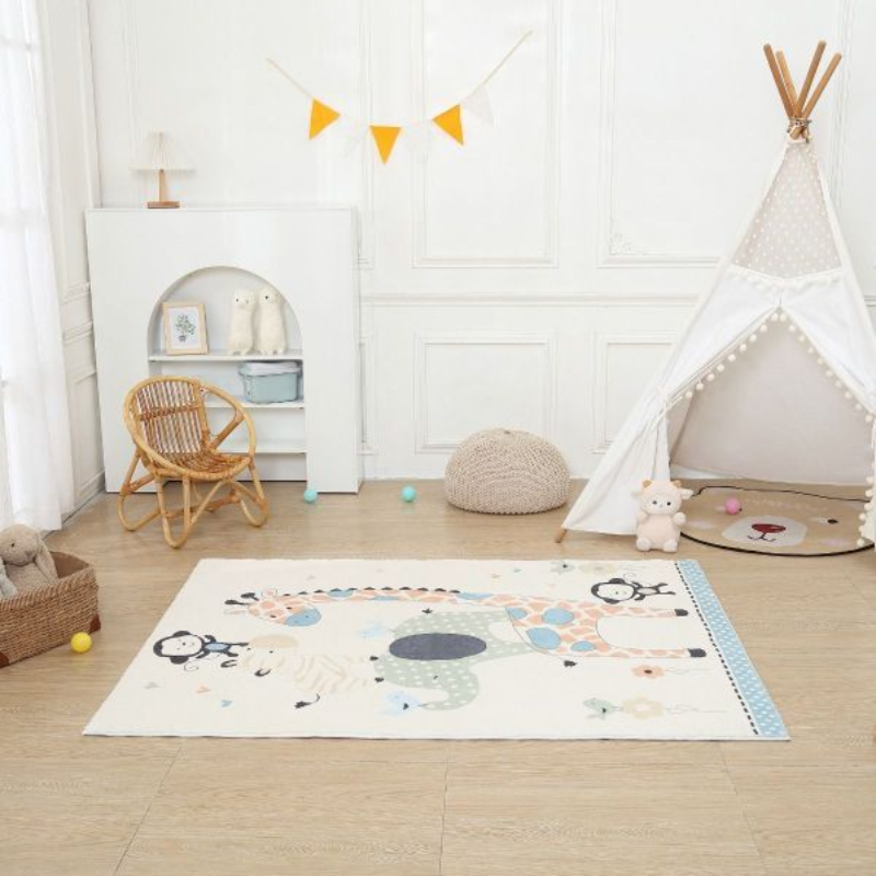 Safari nursery rug - Animal kids rugs