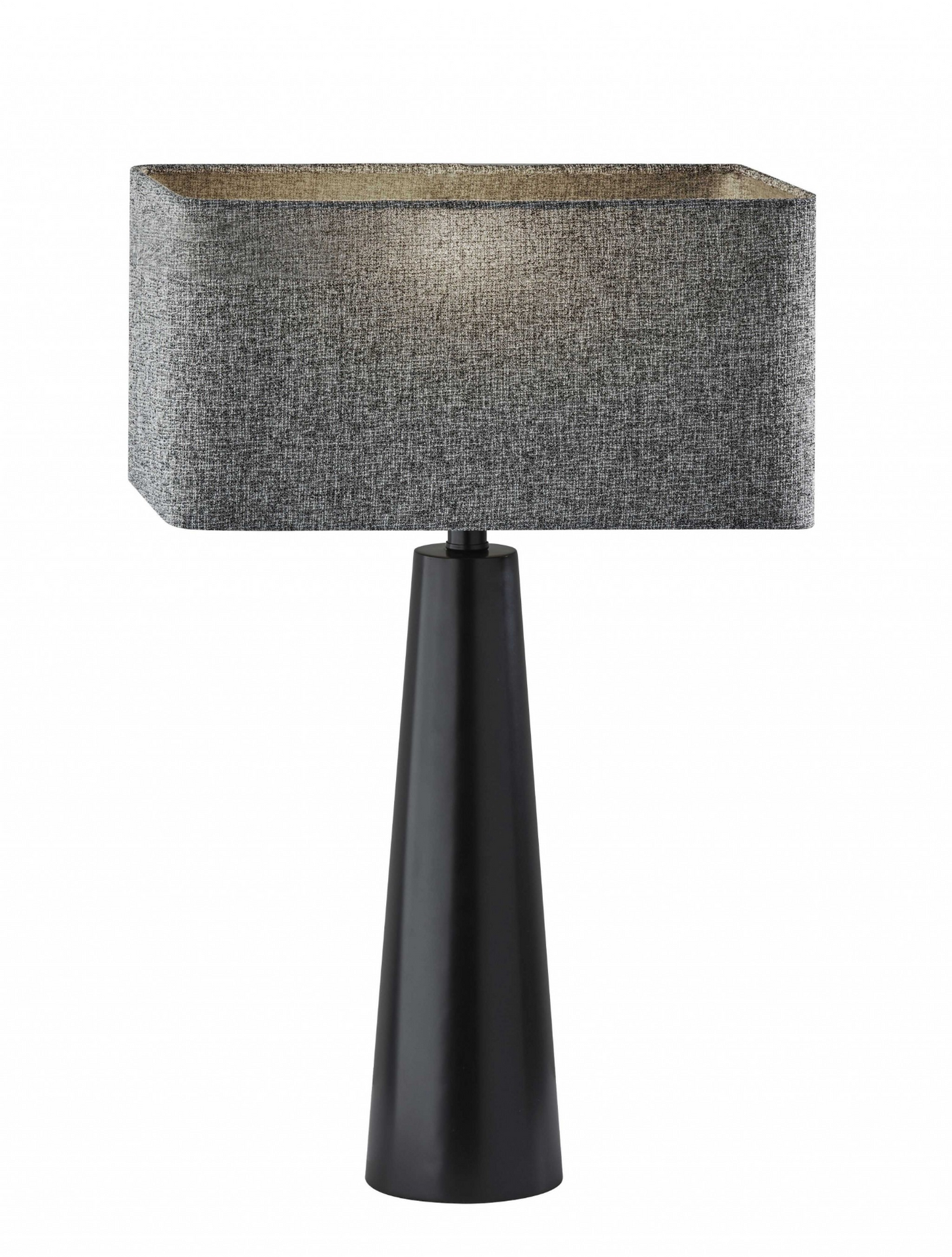 "Urban Edge Black Metal Table Lamp"