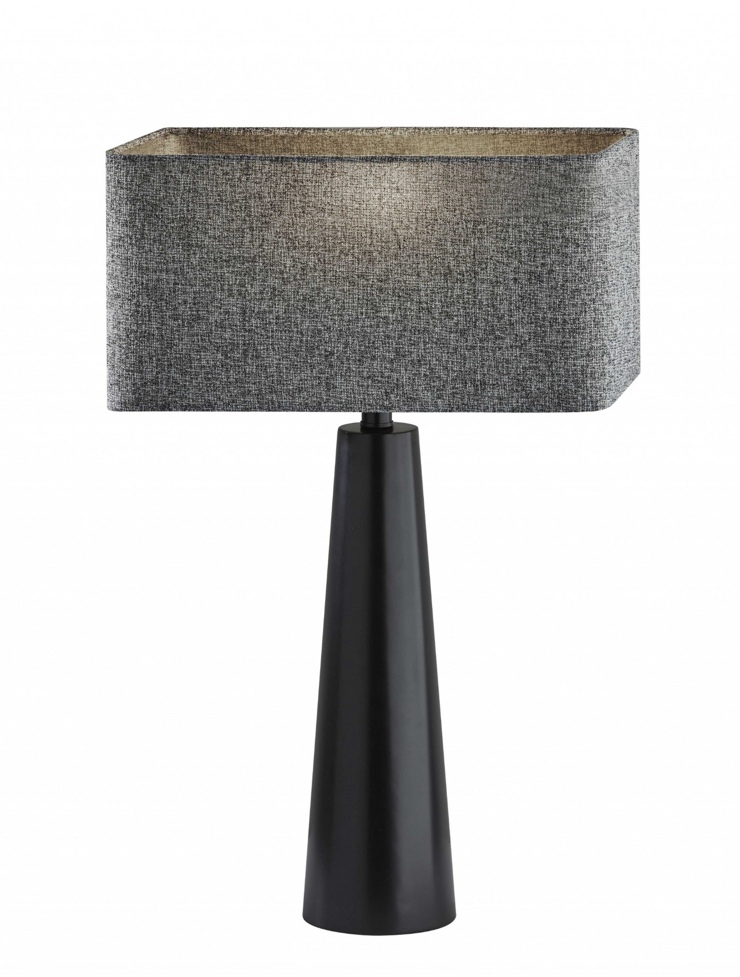 "Urban Edge Black Metal Table Lamp"