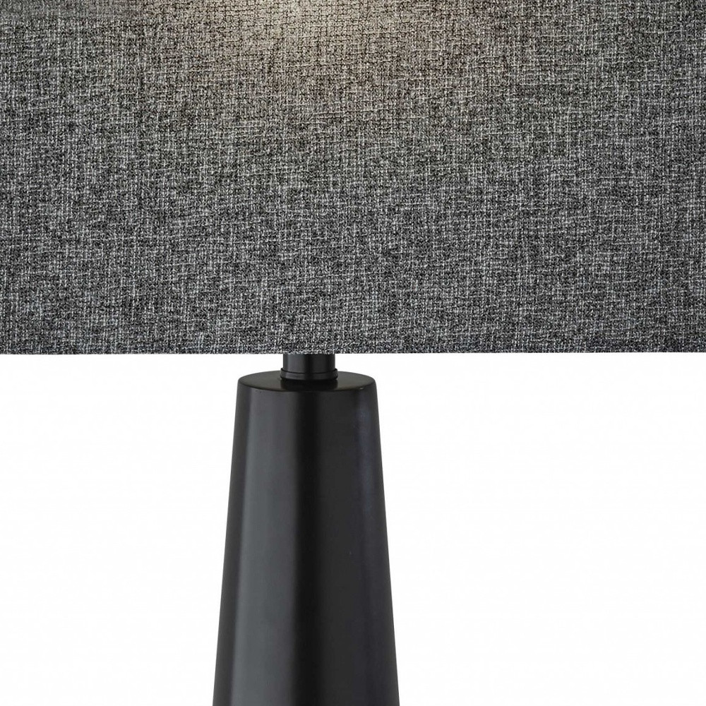 "Urban Edge Black Metal Table Lamp"