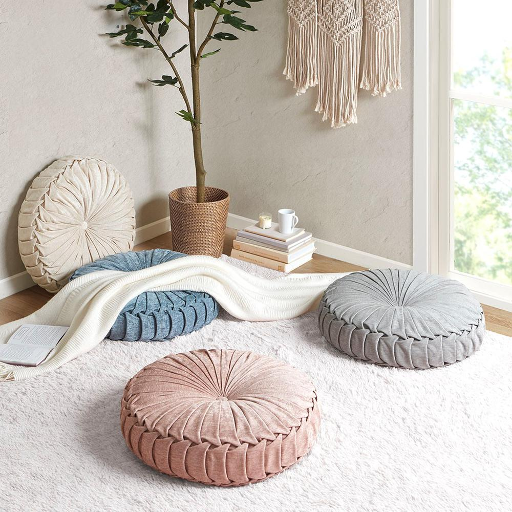 Poly Chenille Round Floor Pillow Cushion