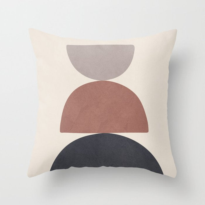 Modern Simple Abstract Pillowcase Simple Geometric Peach Skin Pillow