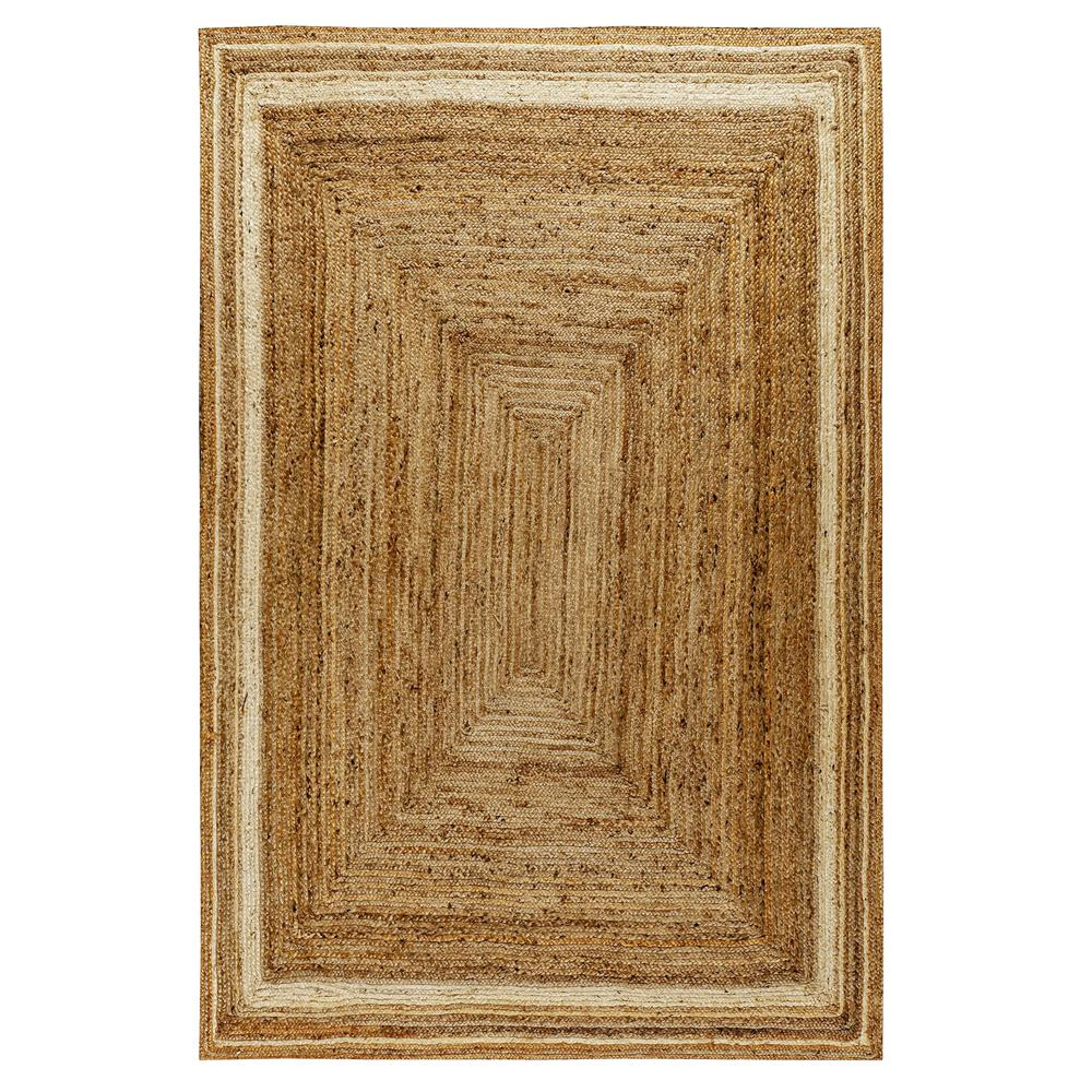 Natural Fiber Jute Area Rug 8' x 10' - Braided Jute Rug - Natural Area Rugs