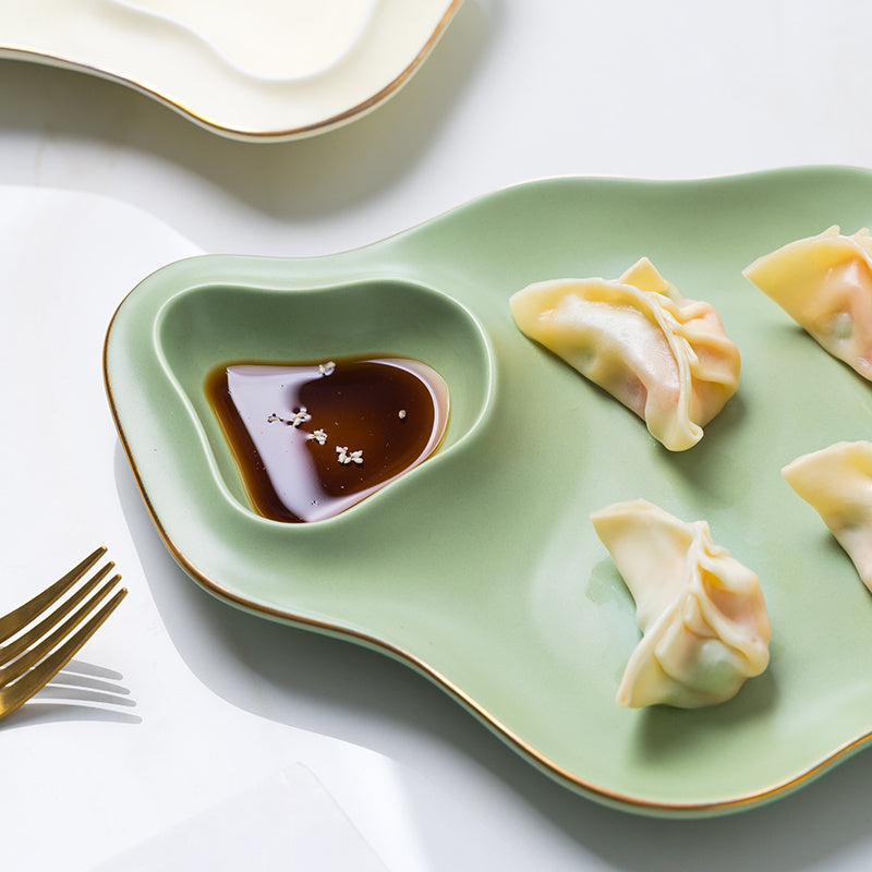 Household Ceramic Dumpling Plate