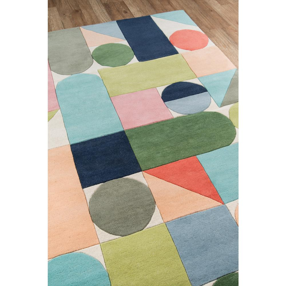 Modern Runner Area Rug, Multi, 2'3" X 8' Runner