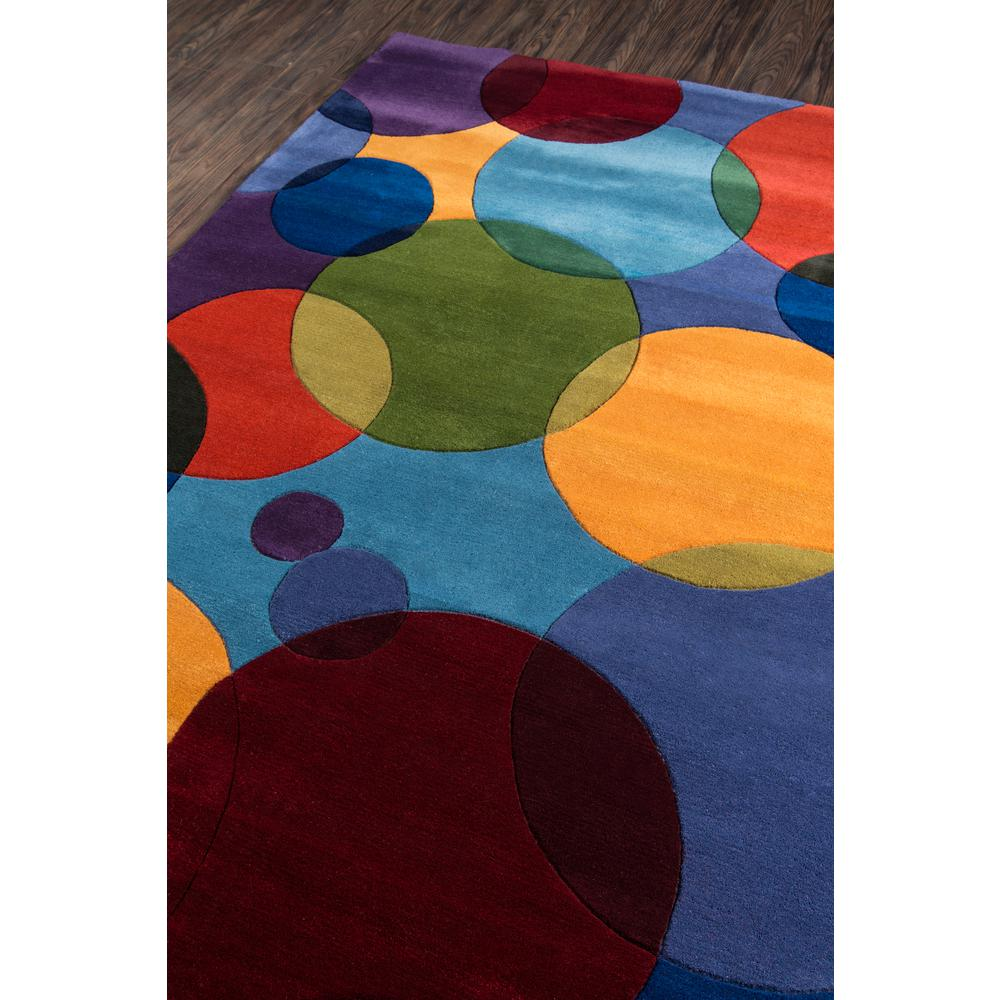 Contemporary Runner Area Rug, Multi, 2'6" X 8' Runner