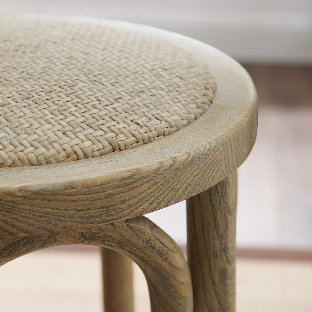 Rae Rattan Seat Backless Counter Stool