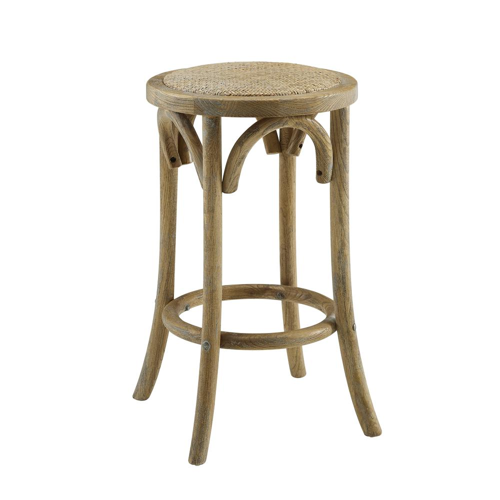 Rae Rattan Seat Backless Counter Stool