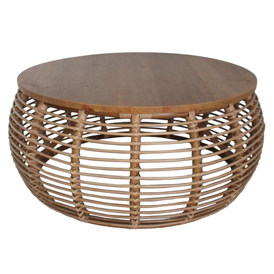 Iris Rattan Round Coffee Table