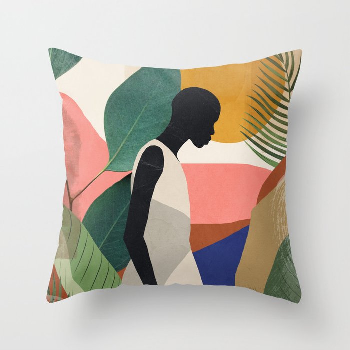 Modern Simple Abstract Pillowcase Simple Geometric Peach Skin Pillow