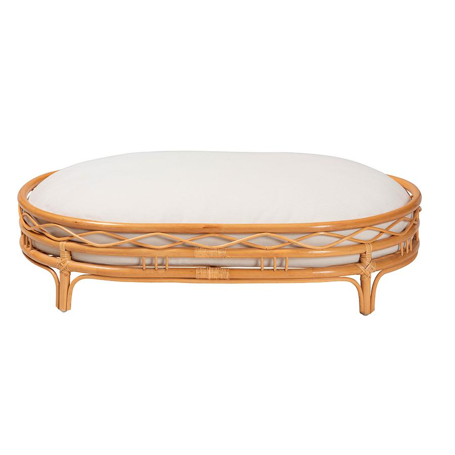 Jovia Bohemian Honey Rattan Pet Bed