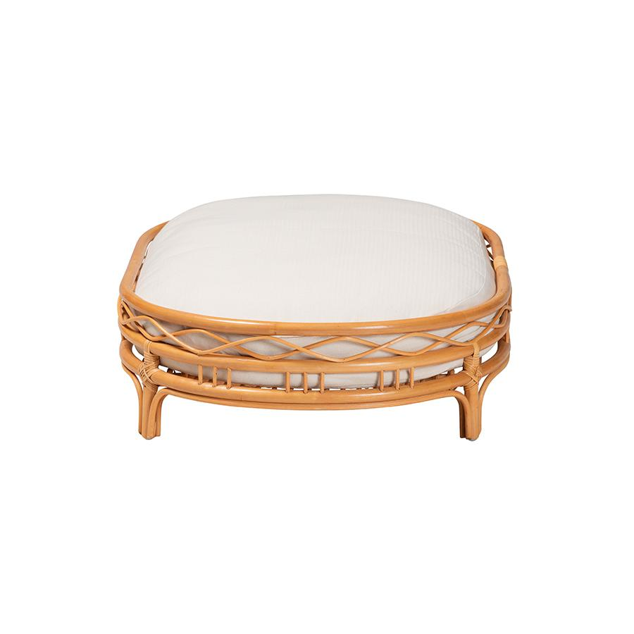 Jovia Bohemian Honey Rattan Pet Bed