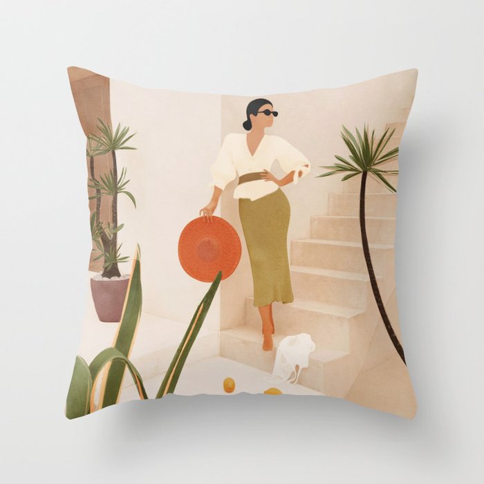 Modern Simple Abstract Pillowcase Simple Geometric Peach Skin Pillow