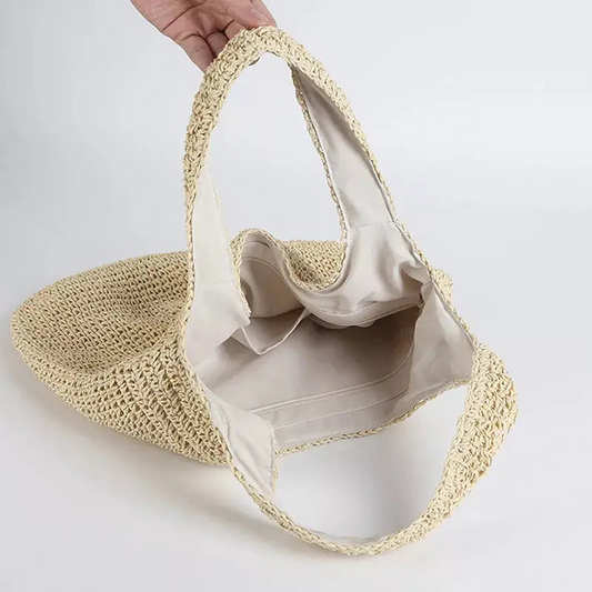 Hand Woven  Rattan Tote Bag