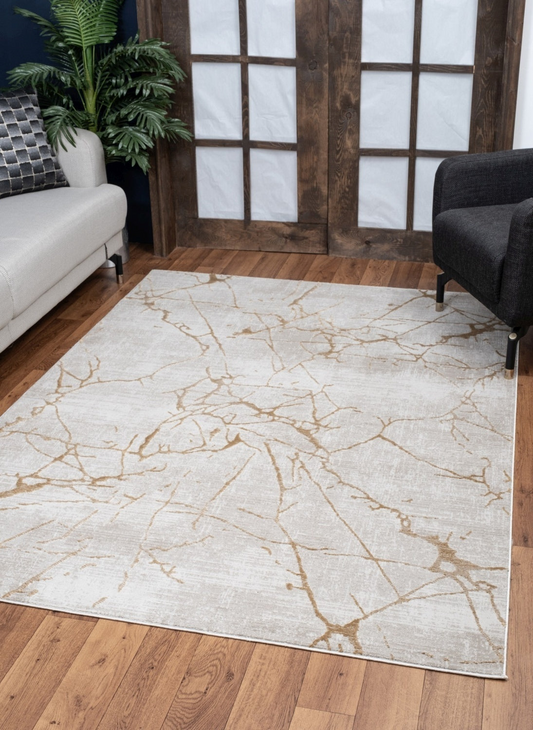 Elegance GC_CNC6004 Gold 5 ft. 3 in. x 7 ft. 3 in. Area Rug