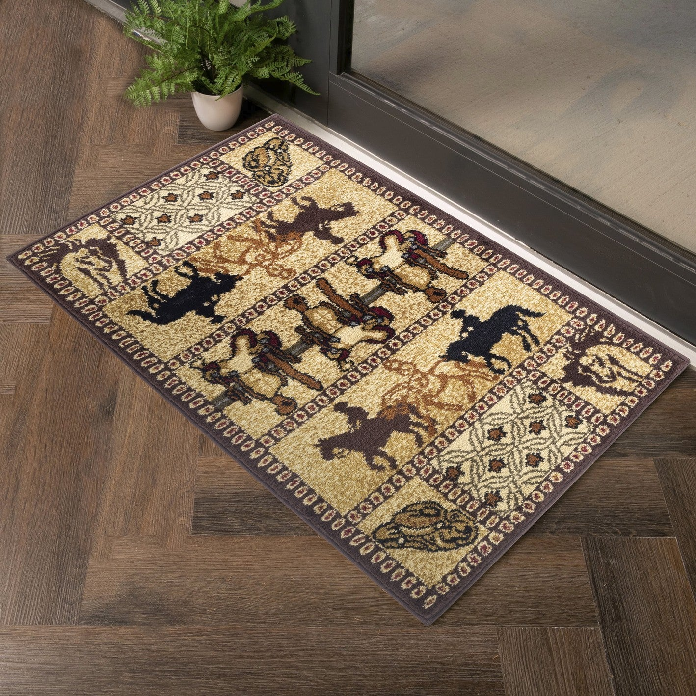 Tribes GC_YLS4009 Beige 7 ft. 10 in. x 10 ft. 3 in. Southwest Area Rug