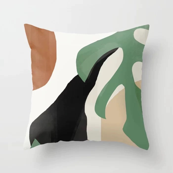 Modern Simple Abstract Pillowcase Simple Geometric Peach Skin Pillow