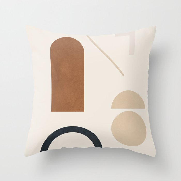 Modern Simple Abstract Pillowcase Simple Geometric Peach Skin Pillow