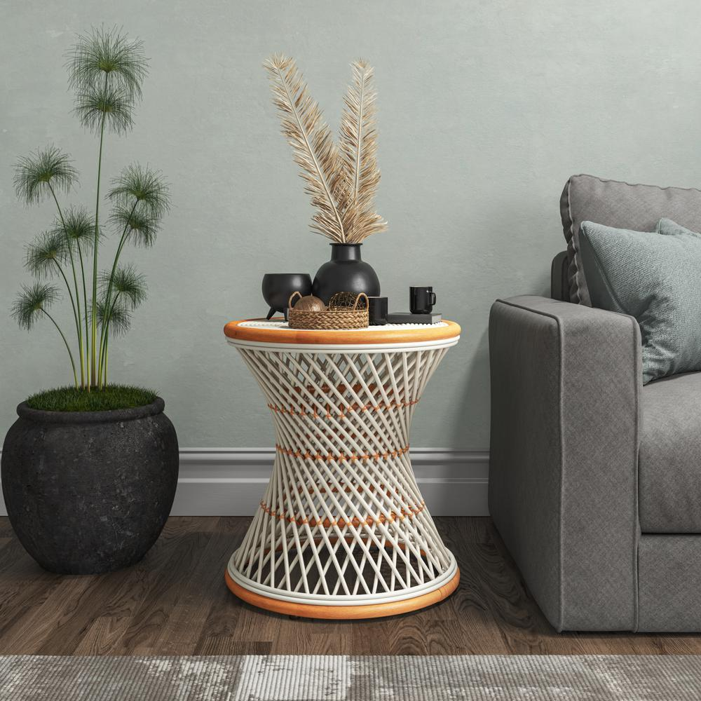 Kirby Rattan Round Stool