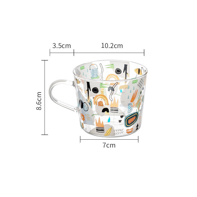 Large-capacity Glass Cups With High-value Cups To Make Tea Cups Heat-resistant