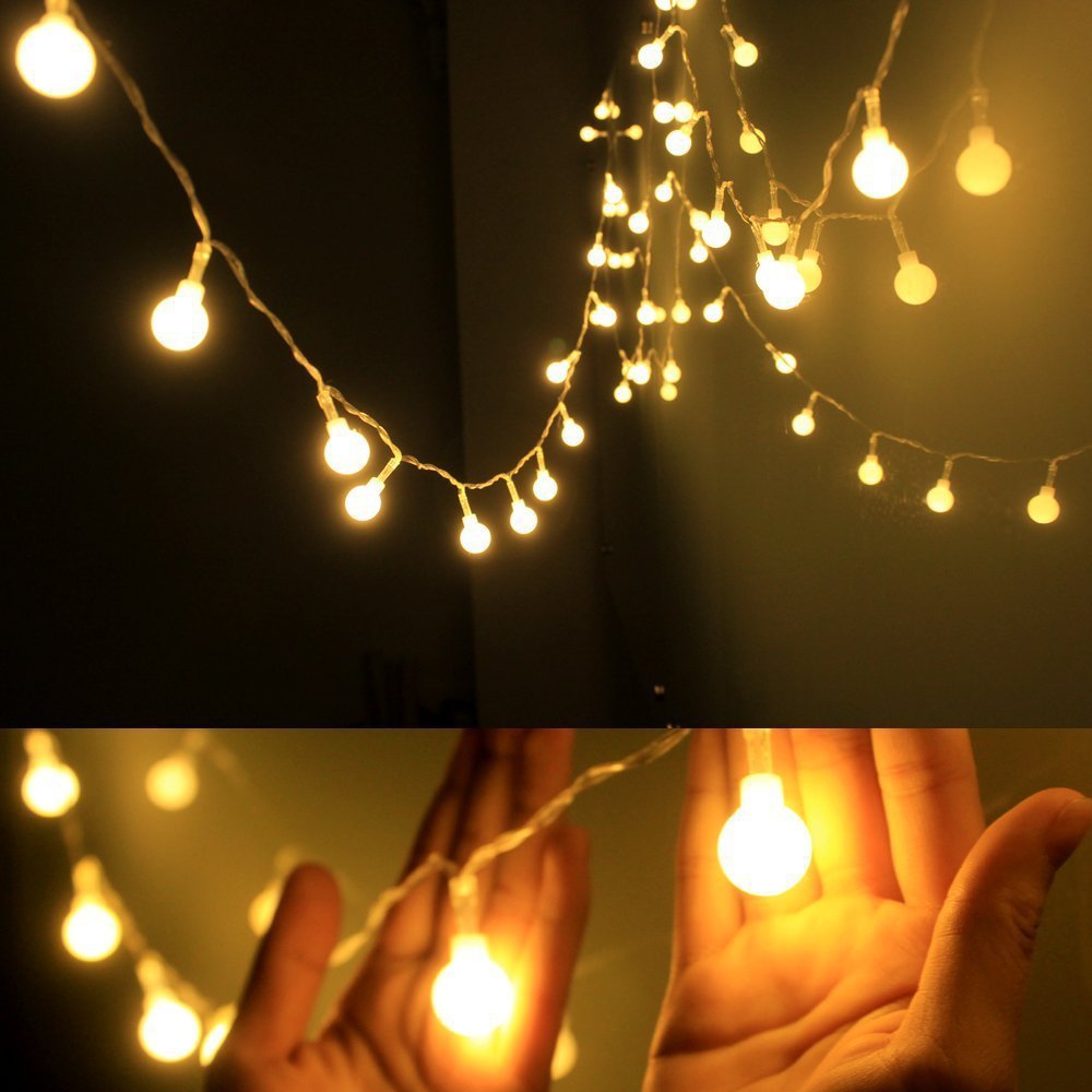 Frosted LED small ball lantern string