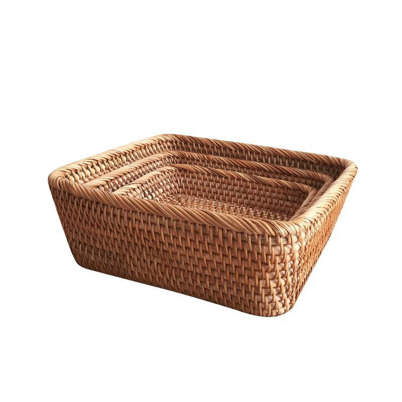 Snack Tray Fruit  Storage Basket Retro Living Room