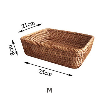 Snack Tray Fruit  Storage Basket Retro Living Room