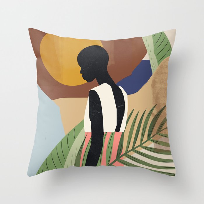 Modern Simple Abstract Pillowcase Simple Geometric Peach Skin Pillow