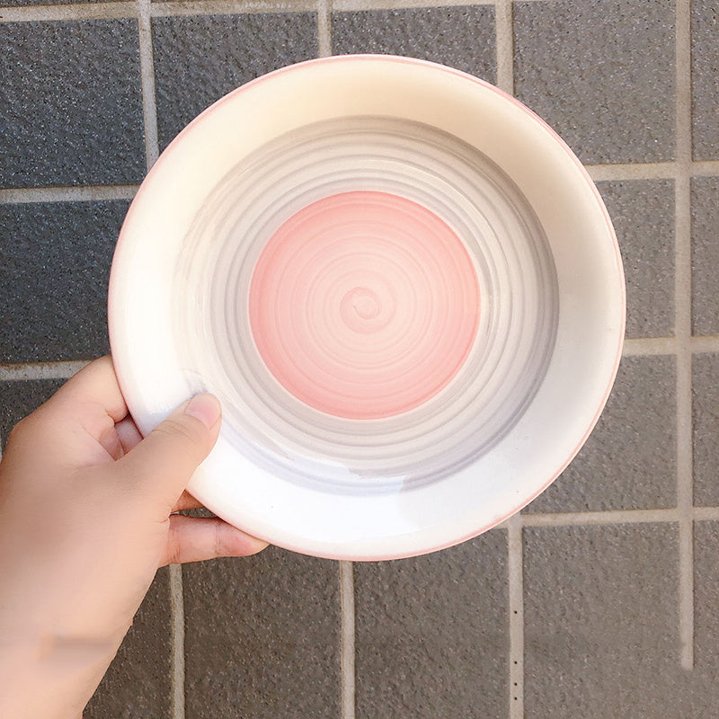 Fruit breakfast ceramic plate