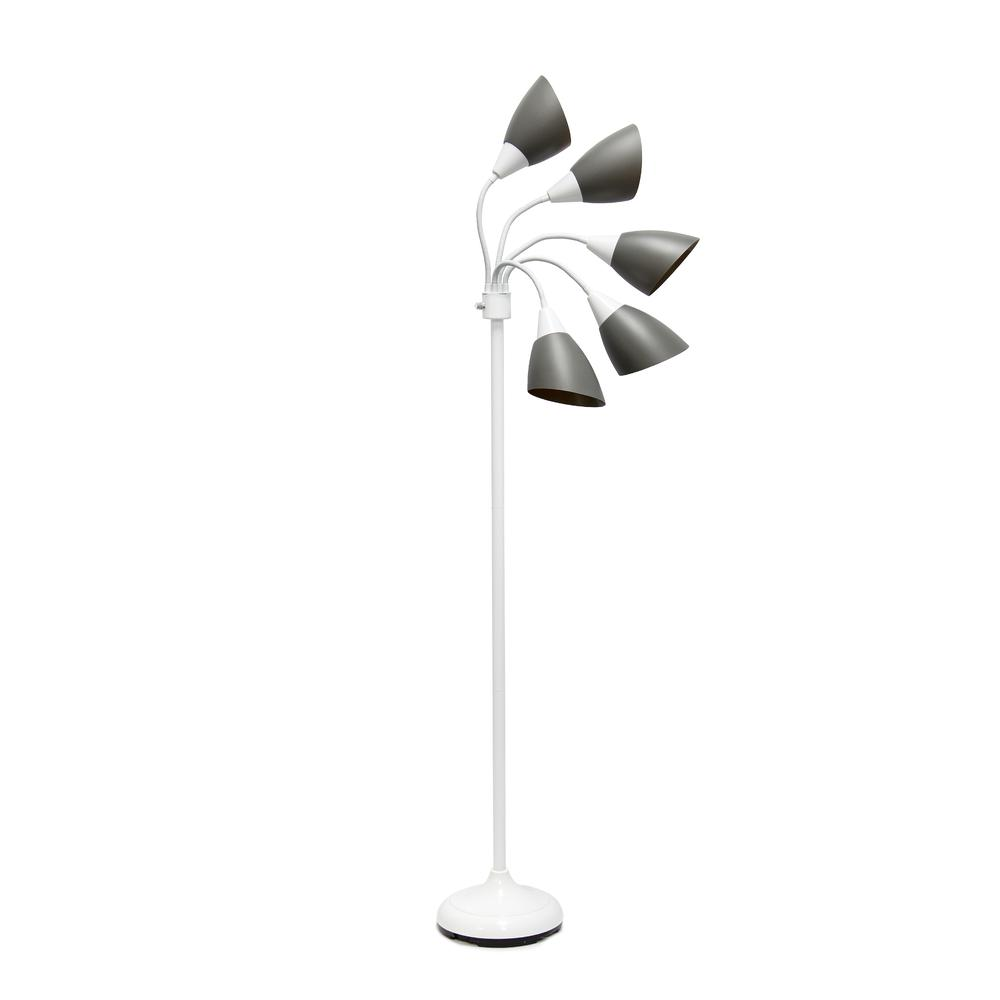 Light Adjustable Gooseneck White Floor Lamp