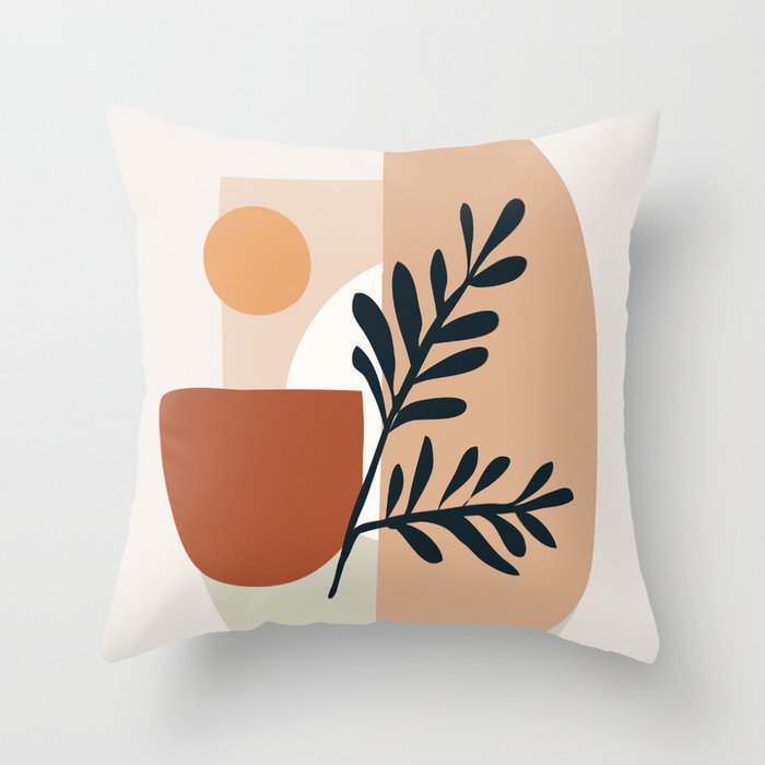 Modern Simple Abstract Pillowcase Simple Geometric Peach Skin Pillow