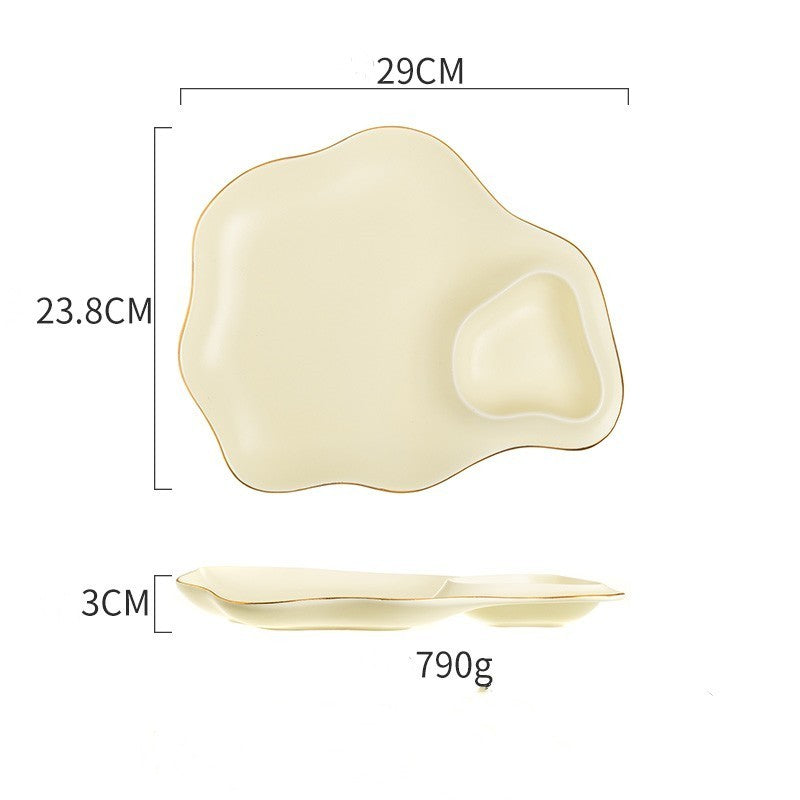 Household Ceramic Dumpling Plate