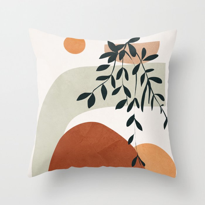 Modern Simple Abstract Pillowcase Simple Geometric Peach Skin Pillow