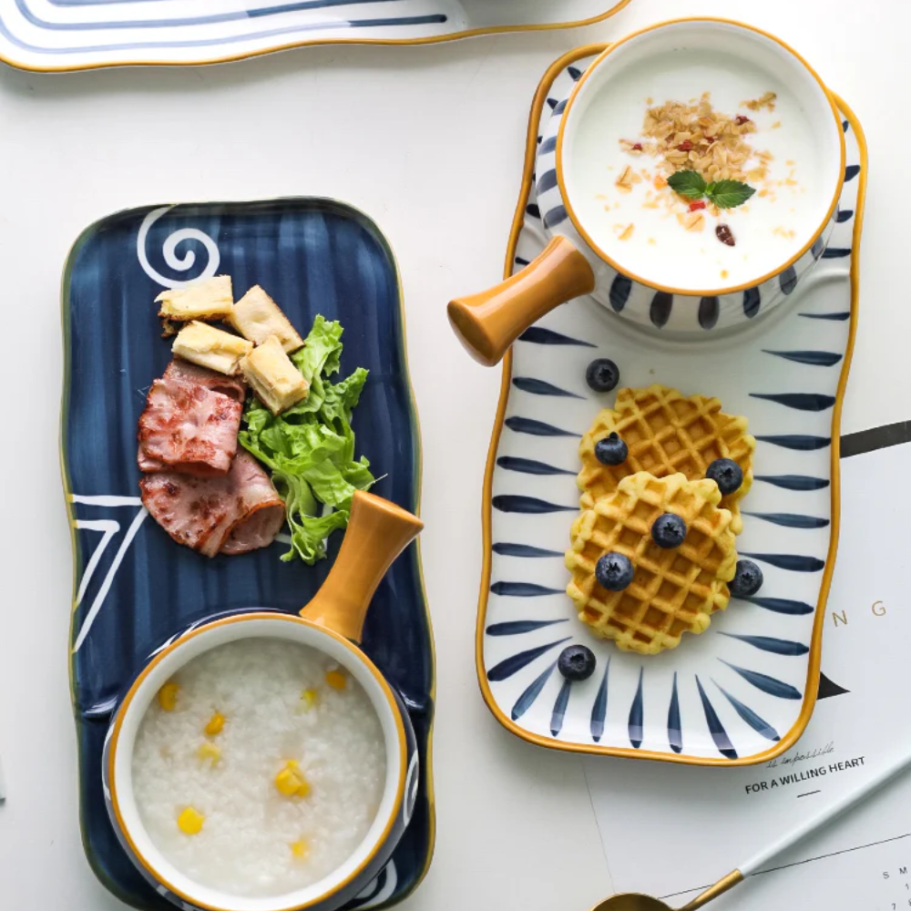 Japanese breakfast tableware bowl set