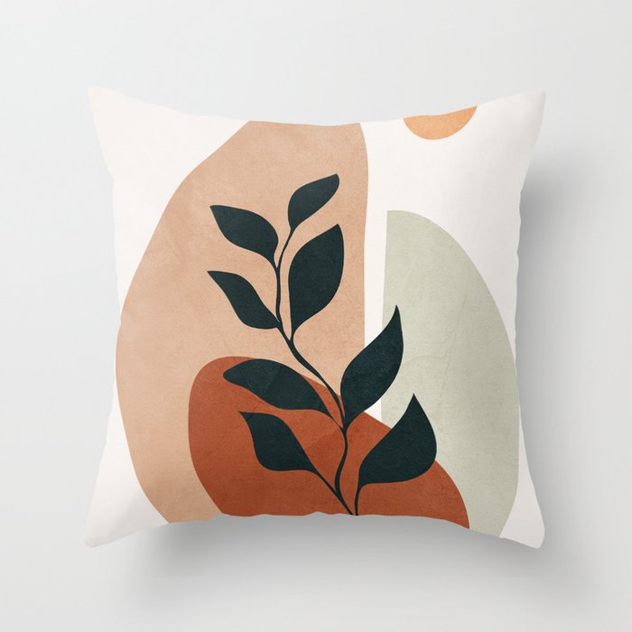 Modern Simple Abstract Pillowcase Simple Geometric Peach Skin Pillow