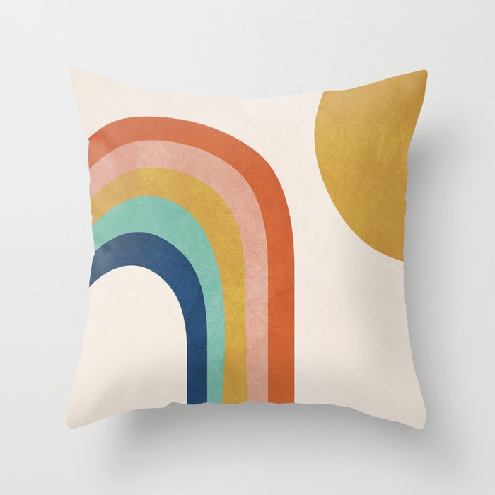 Modern Simple Abstract Pillowcase Simple Geometric Peach Skin Pillow