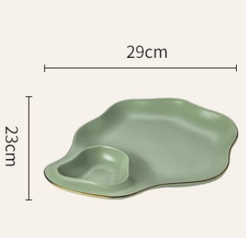 Household Ceramic Dumpling Plate