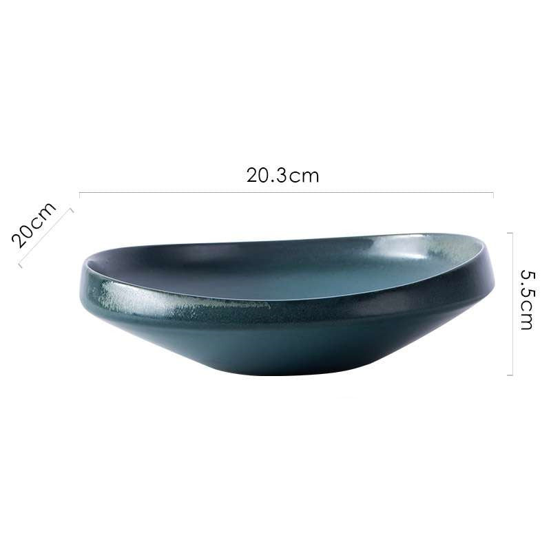 Household Fashionable And Simple Ceramic Tableware Plates