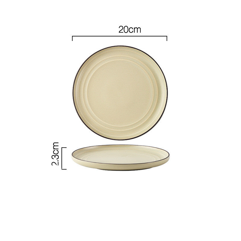 Wind Simple Bowl And Plate Combination Tableware And Tableware