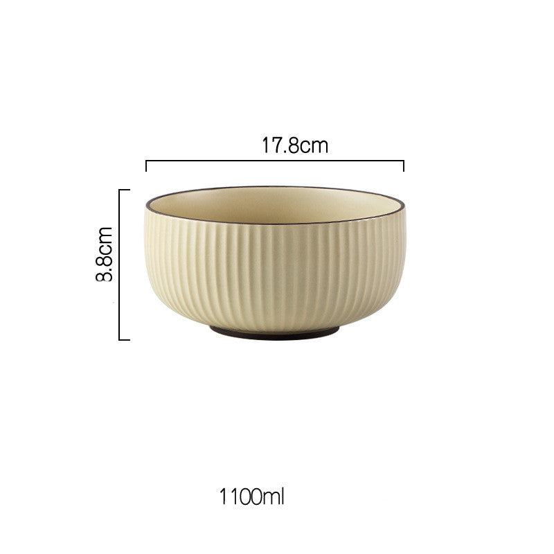 Wind Simple Bowl And Plate Combination Tableware And Tableware