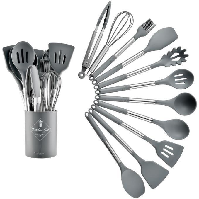 Heat Resistant Non-stick Pot Spoon Spatula Cooking Kitchen Tool Set