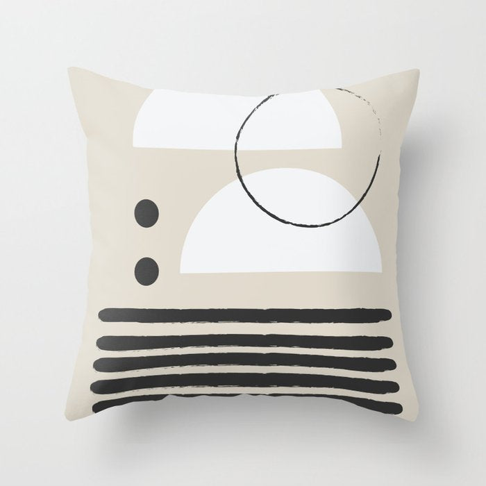 Modern Simple Abstract Pillowcase Simple Geometric Peach Skin Pillow